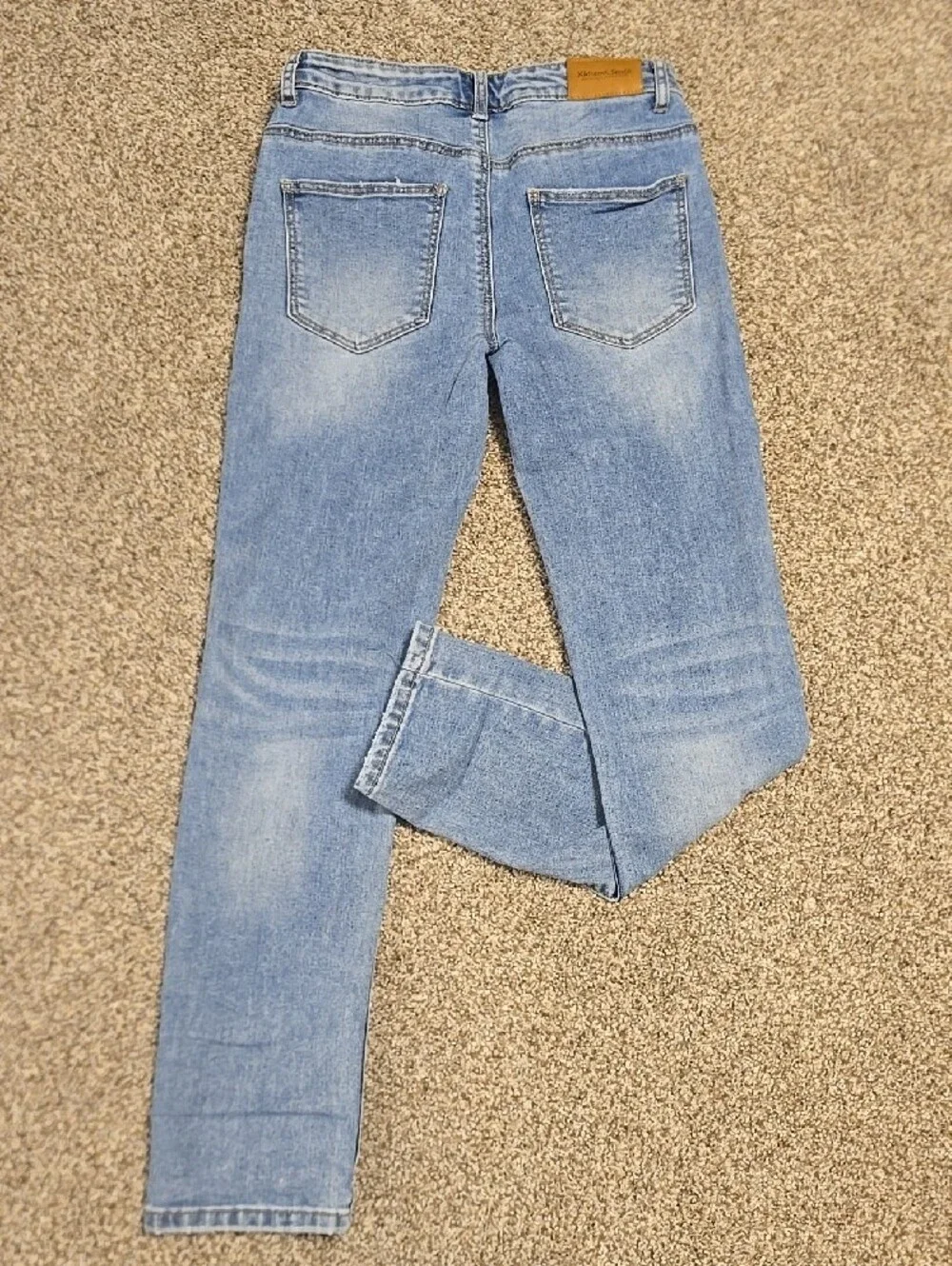 Light Blue Distressed Girl's Jeans